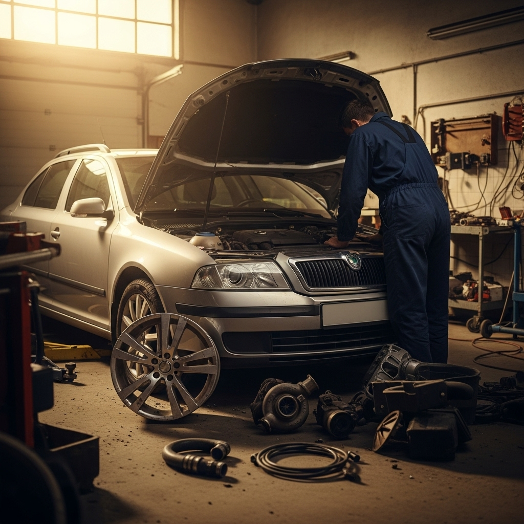 Tuning skody z częściami z drugiej ręki: sprytne rozwiązania dla twojego auta